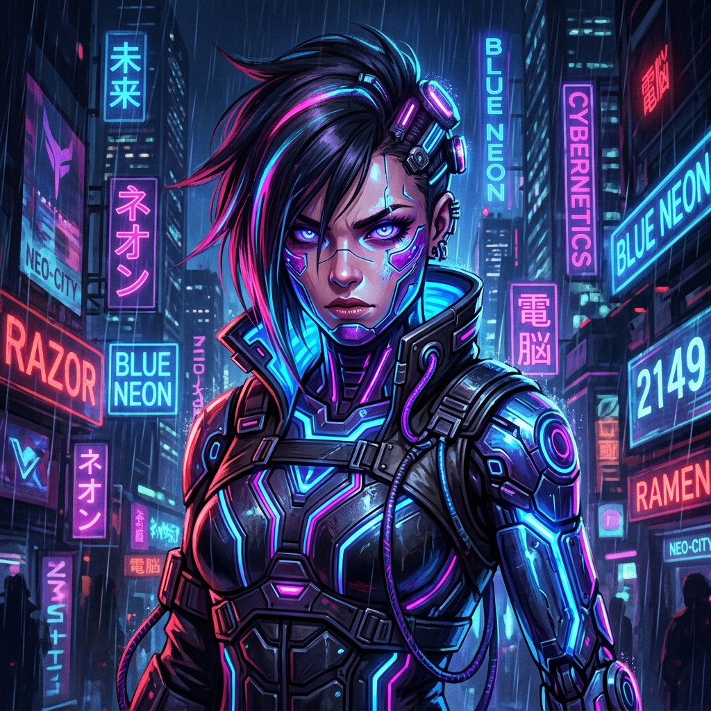 Cyber-Neon Gear